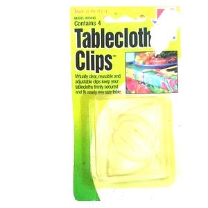 Picnic & birthday clear Tablecloth clips